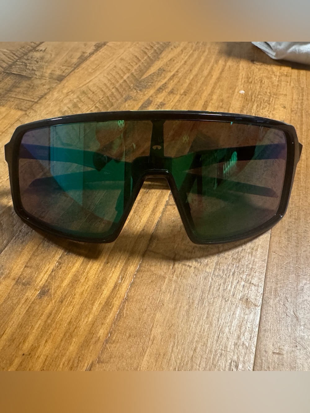 Oakley Sutro Glasses - Black Frame with Green/Purple/Blue Lens